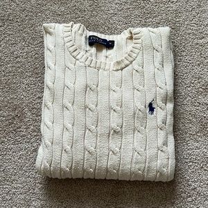 Women Ralph Lauren Cable-Knit Cotton Sweater